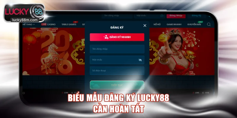 Cung cấp dữ liệu cá nhân để đăng ký LUCKY88 nhanh chóng